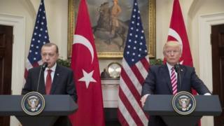 Türkiyə prezidenti Recep Tayyip Erdoğan və ABŞ prezidenti Donald Trump