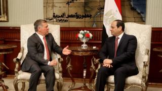 الرئيس السيسي والملك عبدالله الثاني