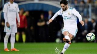 Isco lokacin da yake cin Malaga