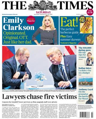 Times front page