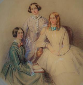 Picture which is thought to be a previously unknown portrait of the Bronte sisters