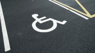 Disabled parking space