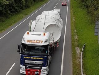 Turbine on lorry