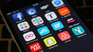 mobile phone with apps