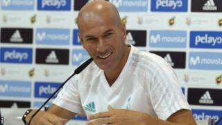 Real Madrid coach Zinedine Zidane