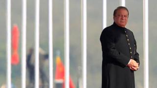 Pakistan's Prime Minister Nawaz Sharif attends the Pakistan Day military parade in Islamabad, Pakistan 23 March 2017