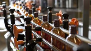 Whisky bottling line