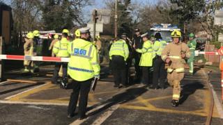Barns Green level crossing crash