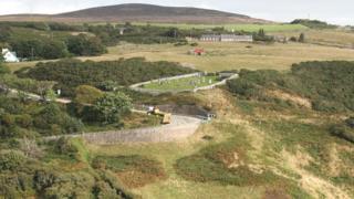 Photograph showing existing layout of the road