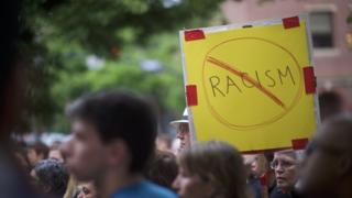 Protest against racism in the US