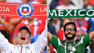 Aficionados de Chile y México
