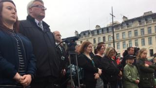 People at the vigil