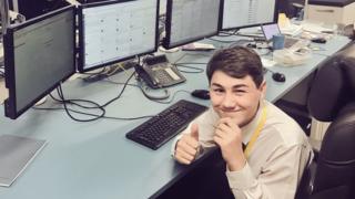 Work experience teen Eddie mans Southern Rail twitter account
