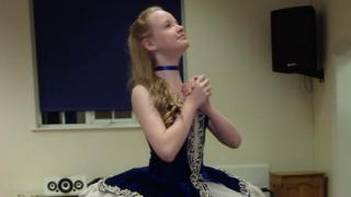 Holly Brown dancing