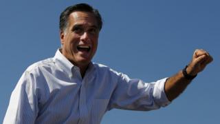 Republican presidential nominee Mitt Romney in Abingdon, Virginia, in October 2012