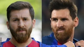 Reza Parastesh da Lionel Messi