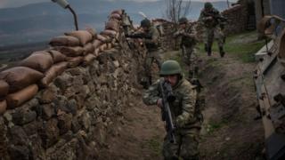 Турецкие военнослужащие на сирийской границе