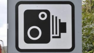 Speed camera sign