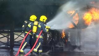 Airport firefighters