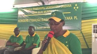 Umuyobozi w'ishyaka PL, Domitille Mukabarisa yasabye abarwanashyaka kwerekana ko bashyigikiye Paul Kagame