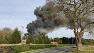 Golf club fire
