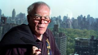 Jimmy Breslin en su apartamento de Nueva York.