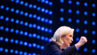フランスの極右政党、国民戦線のルペン党首