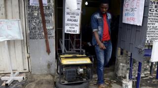 Man dey near generator