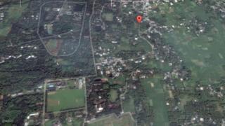 কুমিল্লার গন্ধমতি এলাকার স্যাটেলাইট চিত্র।