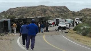 Vuelvo del bus en Mendoza.