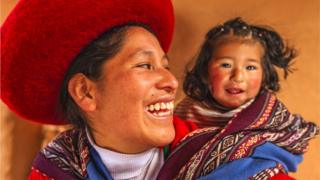 Madre e hija peruanas.