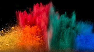 explosión de colores