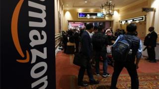 Amazon displays its wares at the latest Consumer Electronic Show