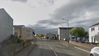 Lower Bathville near the junction with Station Road, Armadale