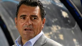 Esteban Becker Churukian lors de la défaite de son équipe 0-3 face au Sénégal, le 10 juin 2017 à Dakar.