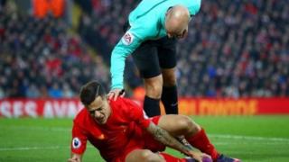 Philippe Coutinho lokacin da ya ji rauni
