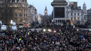 Митинг на Трафальгарской площади