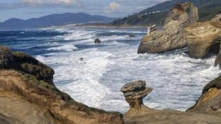 The iconic rock formation