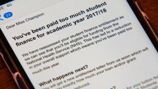 The email received by Jess Champion