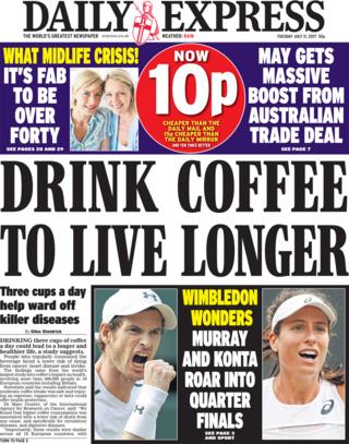 Daily Express front page