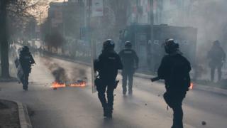 Kosovo Protests As Police Target Opposition MP Kurti - BBC News