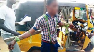 Pikin wey dem tie for cross as punishment - Ogun State