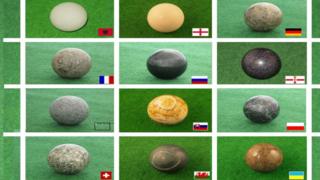 Rocks from each country