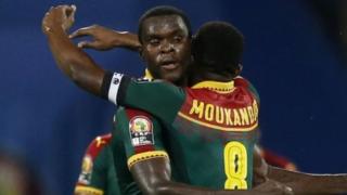 Abakinyi ba Cameroun mu munezero inyuma y'urukino