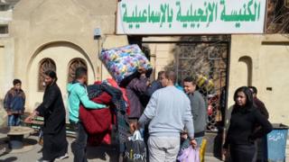 أقباط نزحوا من العريش إلى الإسماعيلية