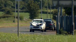 Scene of Newtownard's collision