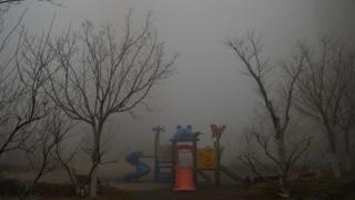 霧霾下的中國城市
