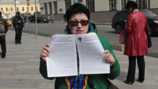 Natalia Fedorova, who has been injured in a chemical attack