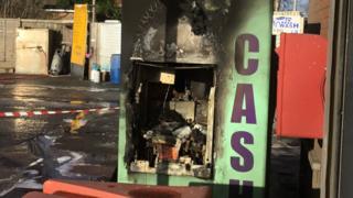 The burnt-out cash machine