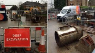 The site of the gas leak in Penge
